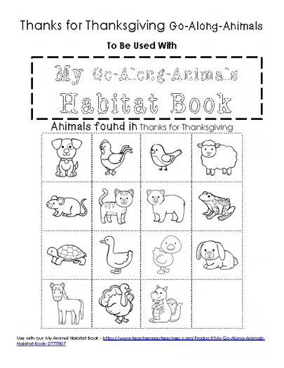 More BFIAR Thanks for Thanksgiving Printables! | Little Learning Lane